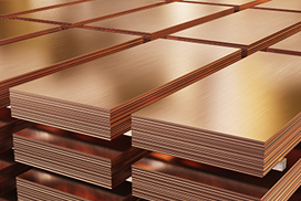 Distributor of copper plate for the electrical industry